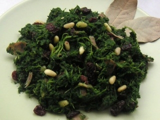 Spinaci Siciliani (Siciliaans spinaziegerechtje)